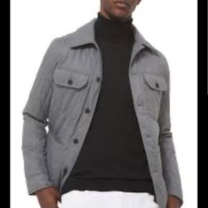 REI Button Down Lightweight Outdoor Jacket Casual Gray Simple Coat Small